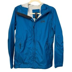Mountain Hardware Women’s Rain Shell Jacket Blue XS Hiking Outdoor Sporty Layer